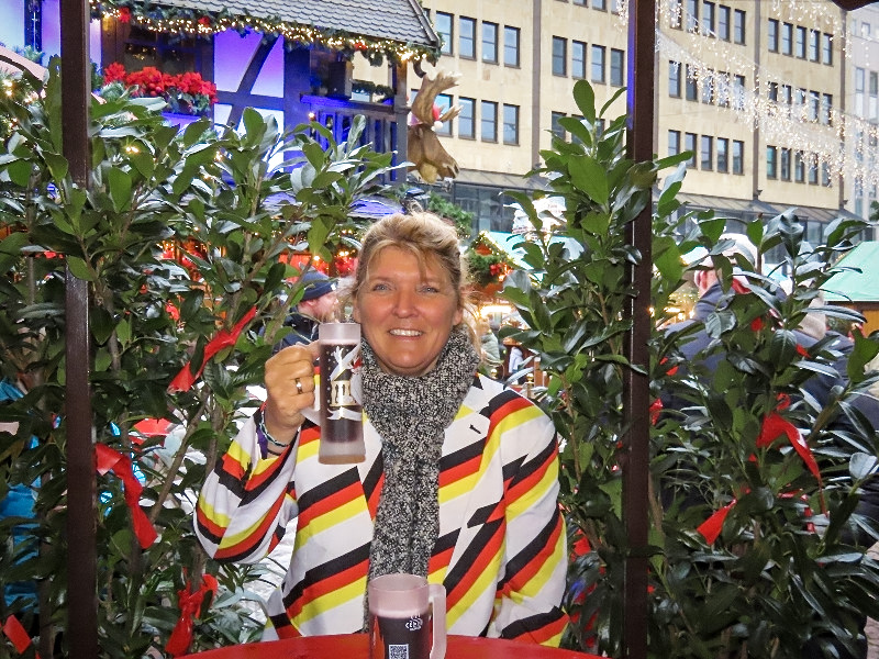 Proost vanaf de kerstmarkt in Essen