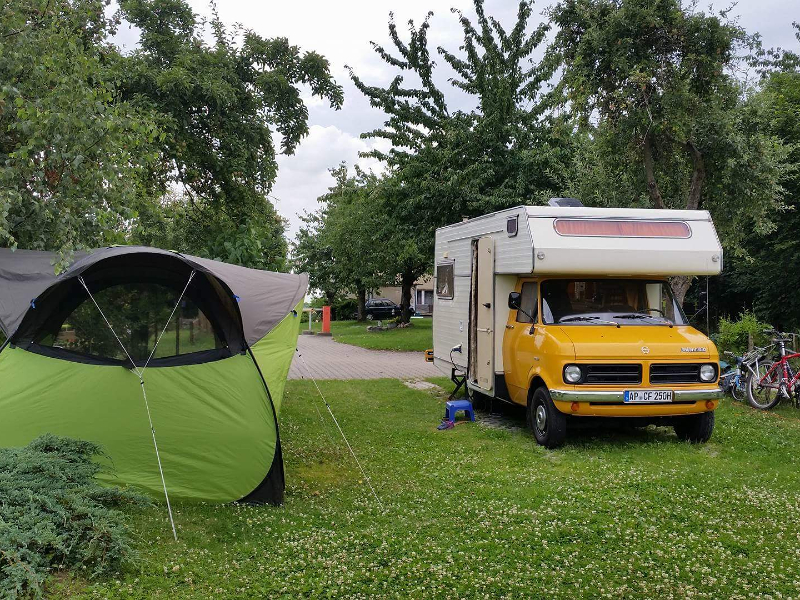 De fijne en mooi gelegen campingplatz Landidyll in Saksen, Oost Duitsland.