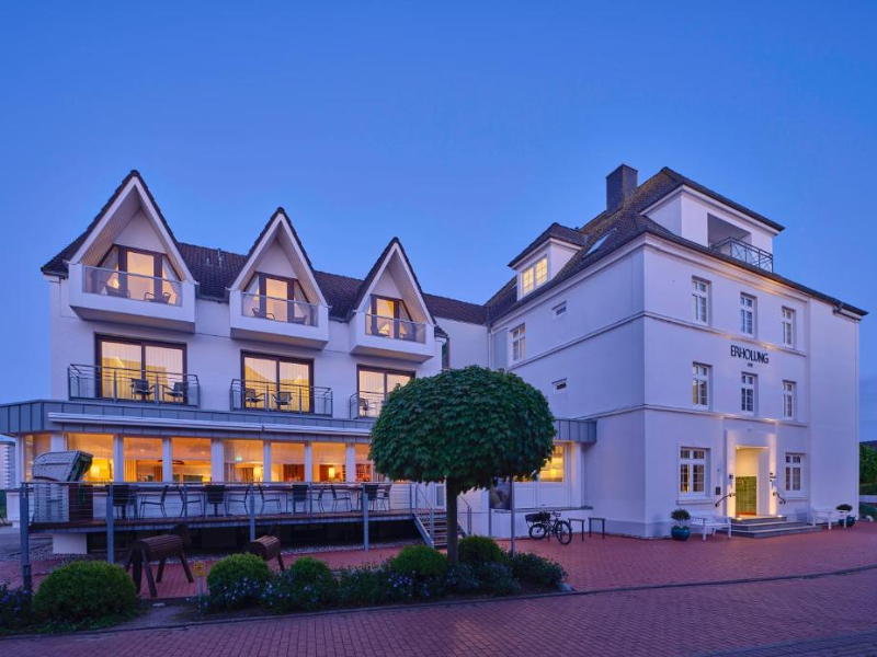 Het charmante overnachtingshotel Erholung in Kellenhusen ligt in Noord Duitsland aan de kust.