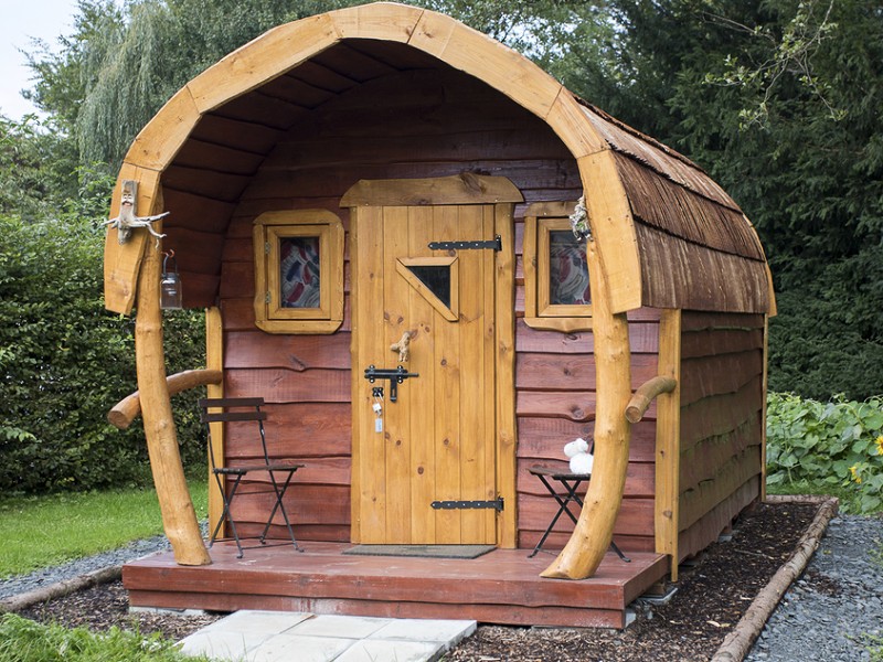 Mooie blokhut op de camping