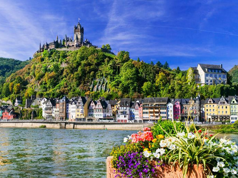 Het mooie stadje Cochem aan de Moezel