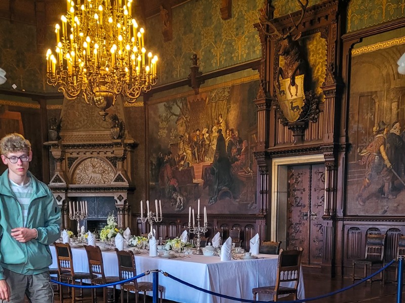 De feestzaal in kasteel Wernigerode
