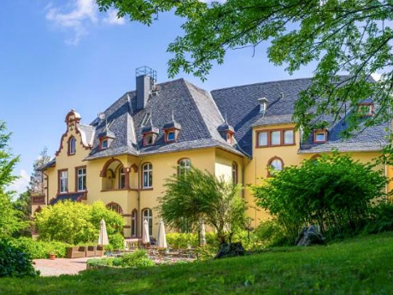 Het winterse beeld van Hotel  Erbprinzenpalais