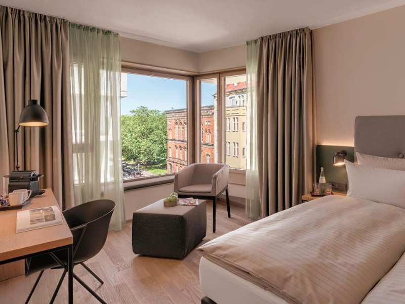 De heerlijke kamers in het YARD hotel in Berlijn