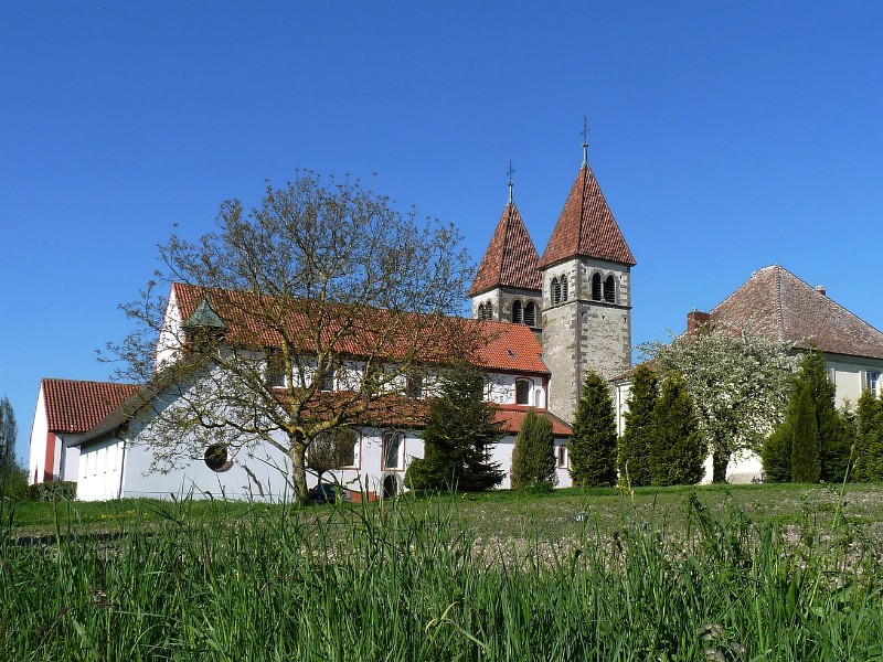 Eén van de 3 kerken op Reichenau