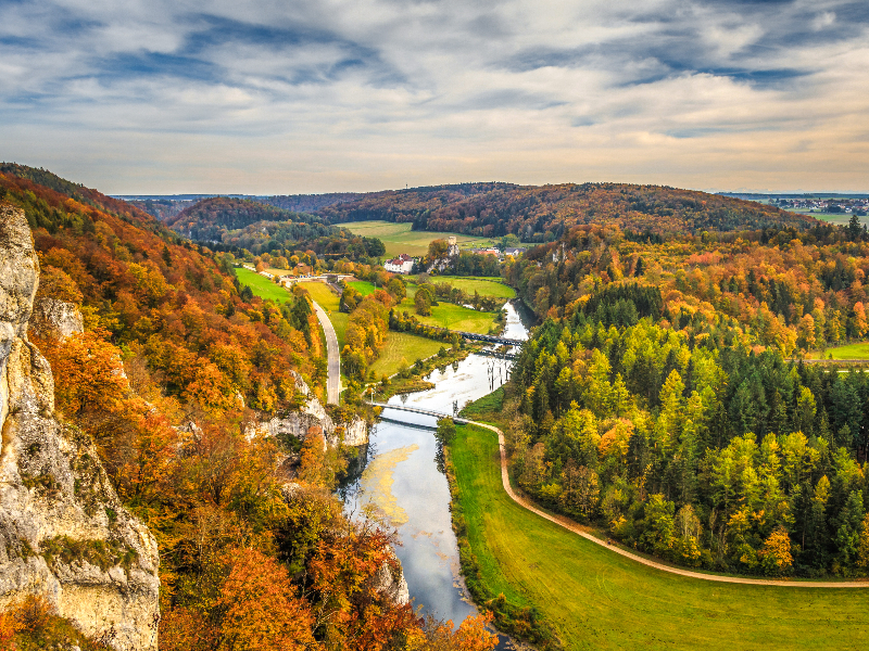 Het prachtige Obere Donau gebied in de Herfst