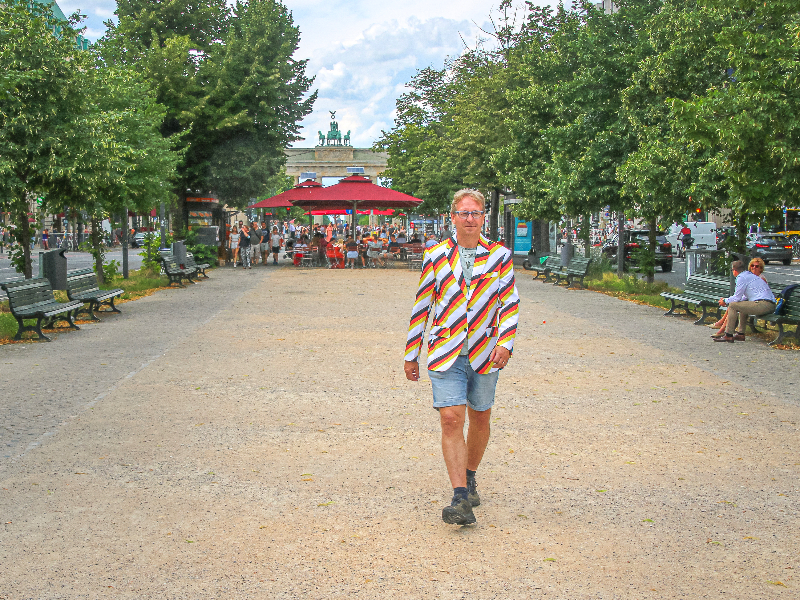 Patrick aan de wandel in Berlijn, de bekendste stad van Oost Duitsland