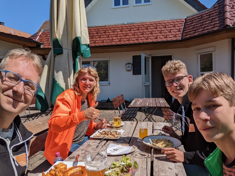 Heerlijk gegeten bij restaurant Gasthaus Krone in Altbulach