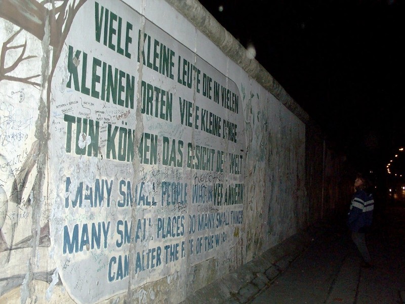 Wij bezochten de Berlijnse muur al eens in 2001