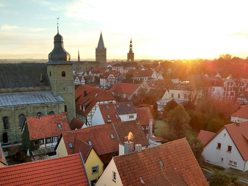 Het stadje Soest met mooie kerken en vakwerkhuizen