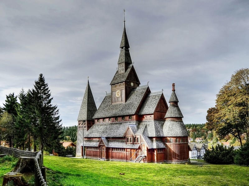 De Gustav Adolf staafkerk kan je tegenkomen op een wandeling rond Goslar
