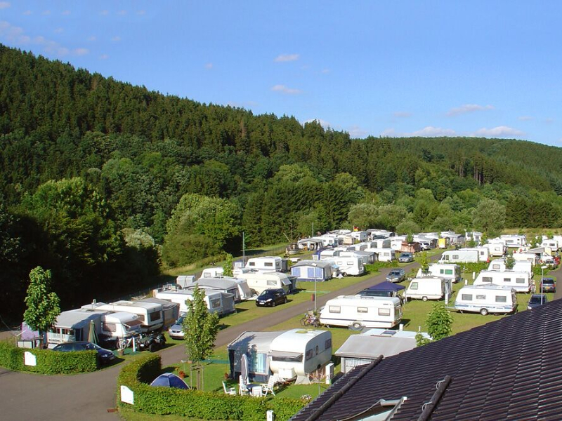 Camping Kronenburgersee in de Eifel in Duitsland