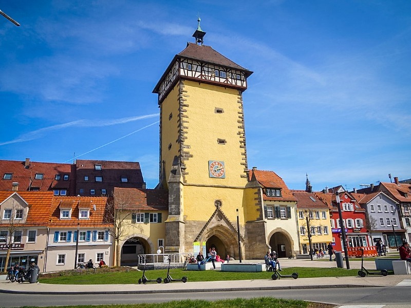 De prachtige Tübinger Tor in Reutlingen