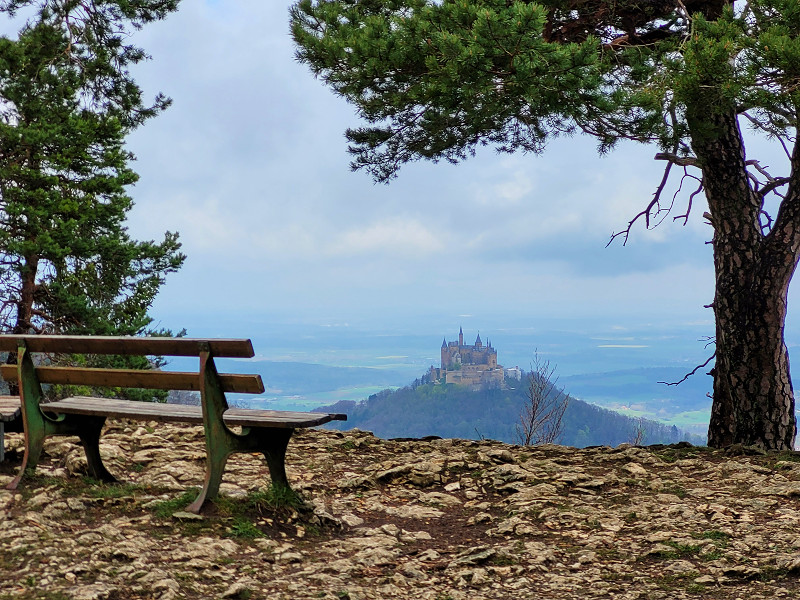 Prachtig uitzicht op Burg Hohenzollern