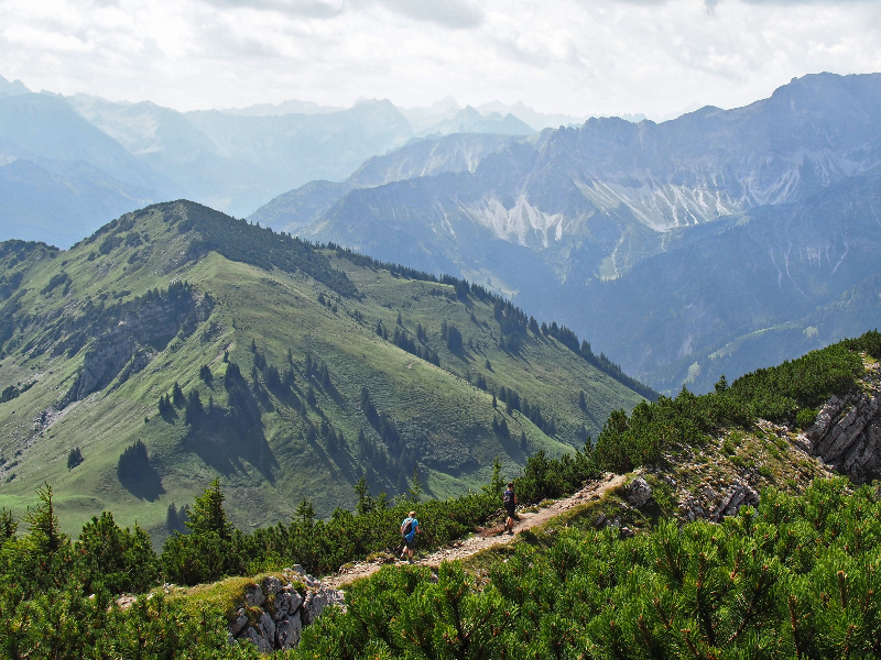 uitzicht op de bergen van de Allgau