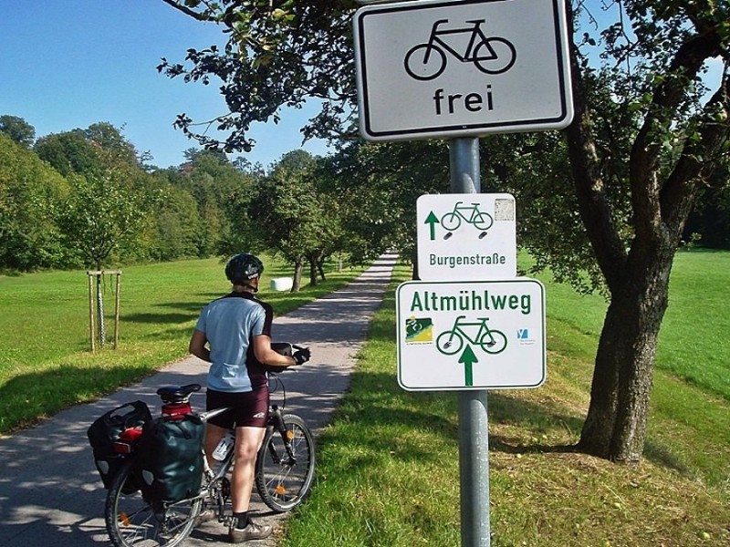 Altmühl radweg in het mooie Altmühltal