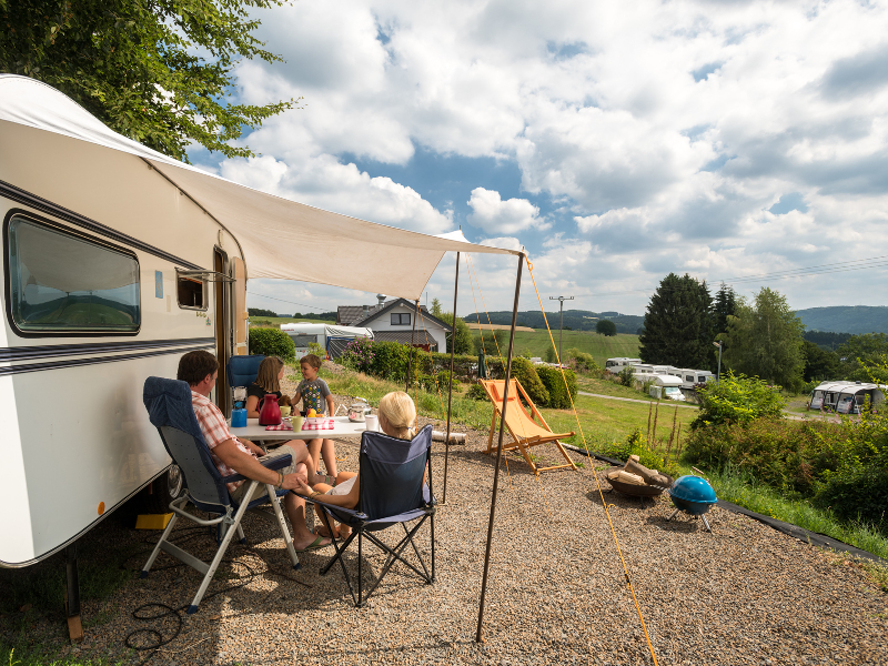 De prachtig gelegen camping Im Bergischen Land in Duitsland