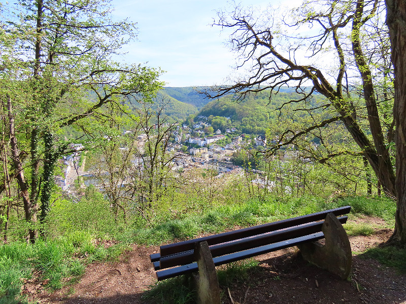 Tijdens een wandeling door de bossen rondom Bad Ems heb je mooie uitzichten
