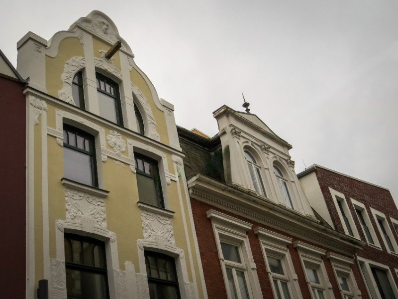 Barokke gevels uit de 18e eeuw in Oldenburg