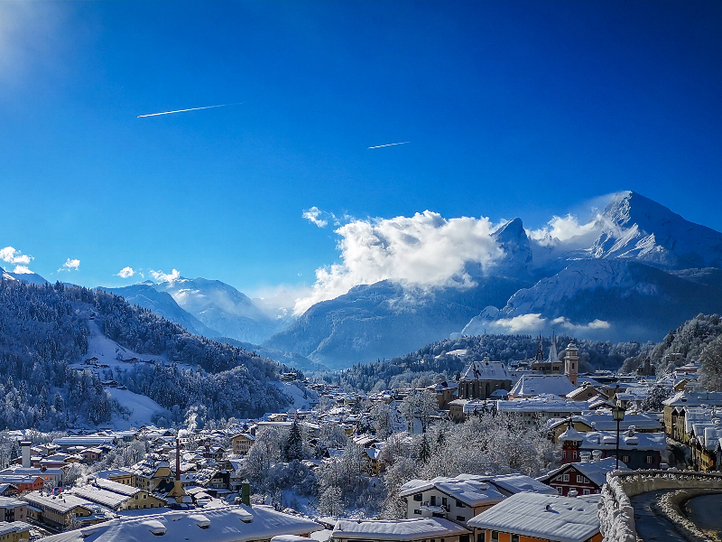 Berchtesgaden in Beieren in de winter