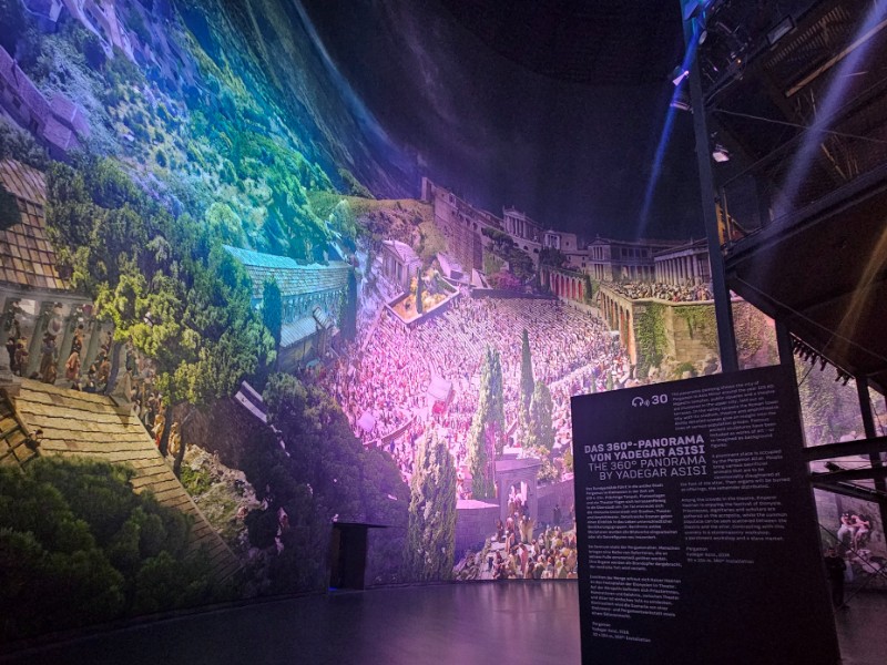 Asisi 360 graden panorama Pergamon vanaf de grond 