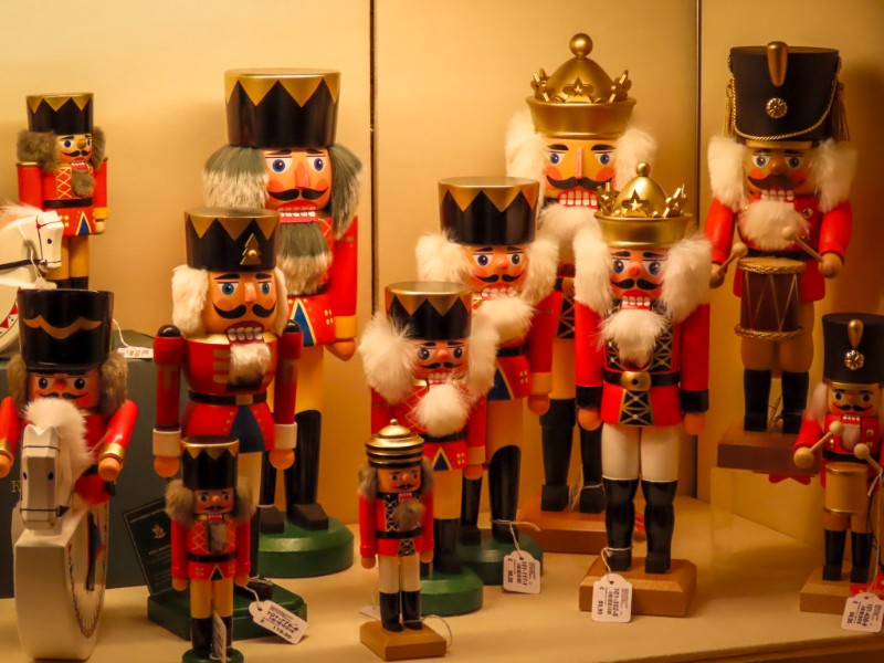 Notenkrakers in de winkel van Käthe Wolfahrt