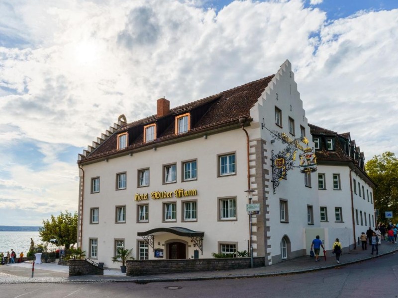Het gezellige hotel Wildermann direct aan de Bodensee in Meersburg