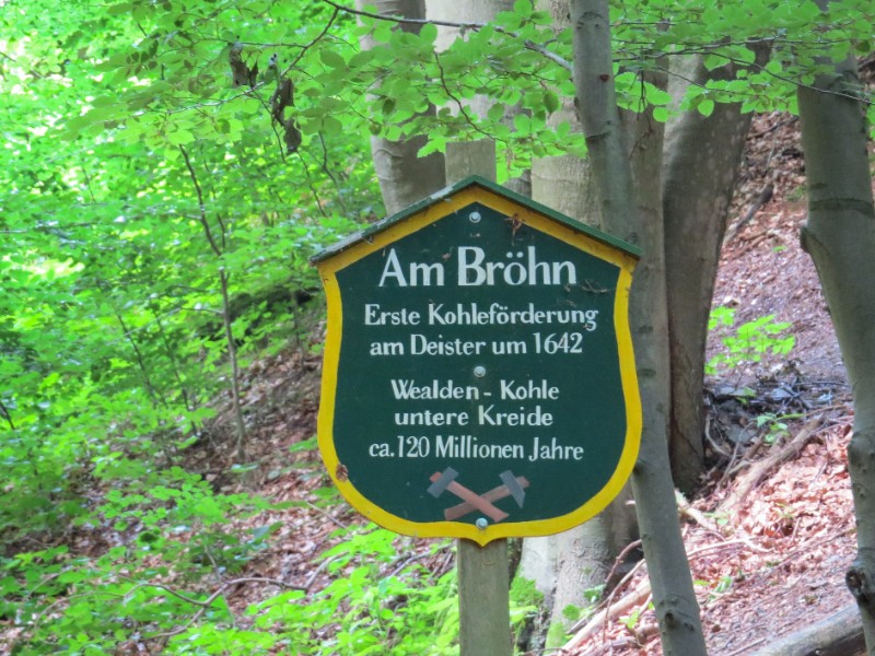 Hier in de Deister werd sinds 1642 op grote schaal steenkool gewonnen