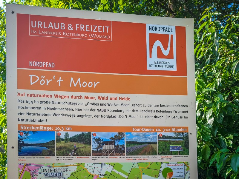 Informatiebord van het Dör't Moor Nordpfad