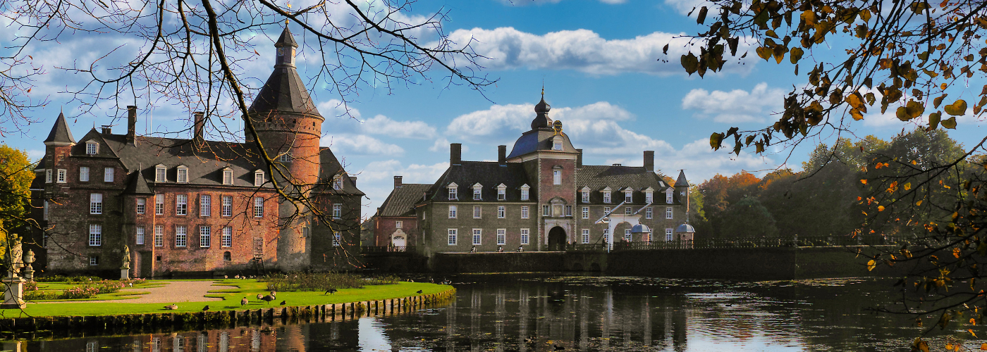 Burg Anholt, tegenwoordig een hotel, in het mooie Münsterland in Duitsland