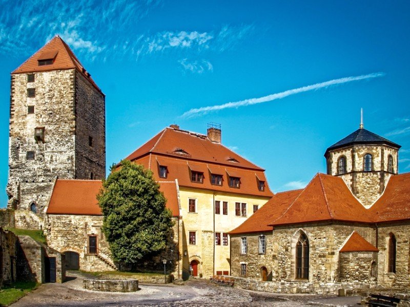 Het Middeleeuwse kasteel Burg Querfurt