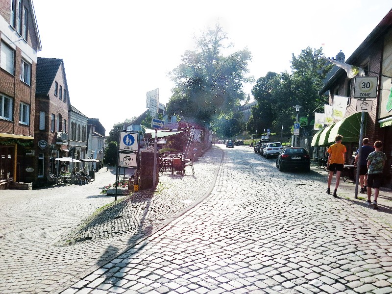 Wandelen door het centrum van Bad Bentheim