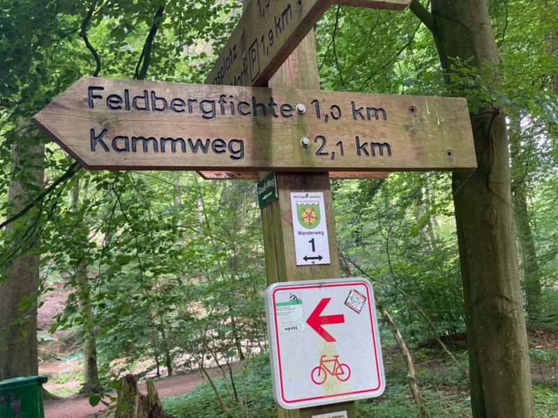 Borden fietsroute in de Deister