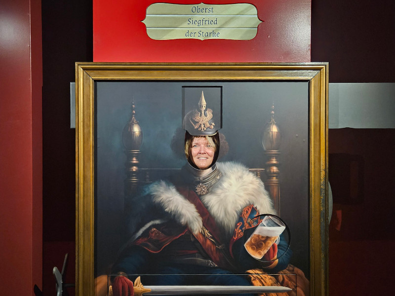 Sabine in het Deutschlandmuseum