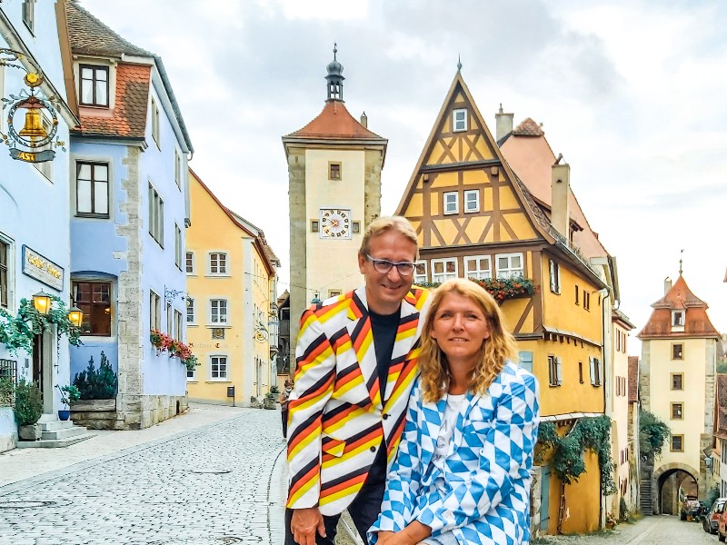 Wij van Dol op Duitsland in Rothenburg ob der Tauber