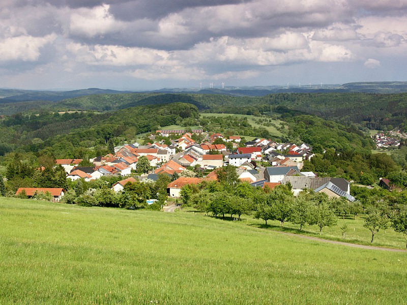 Eén van de verscholen dorpjes in Saarland