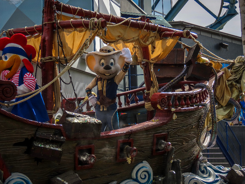 mascotte Ed Euromaus in de Parade