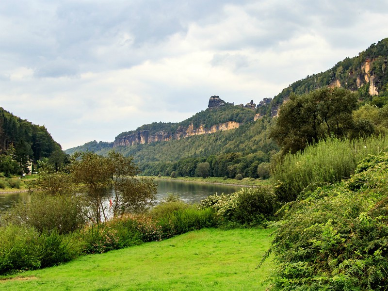 De Elbe Valley in Saksen