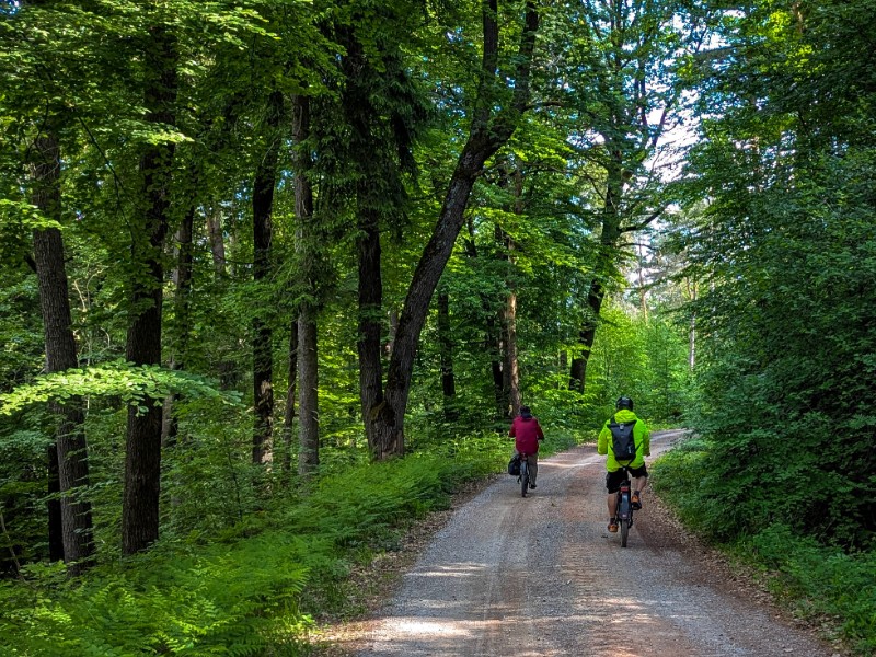 Fietsers in het Räuberland
