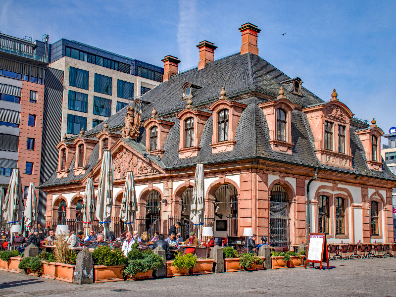 De Hauptwache in het centrum van Frankfurt am Main