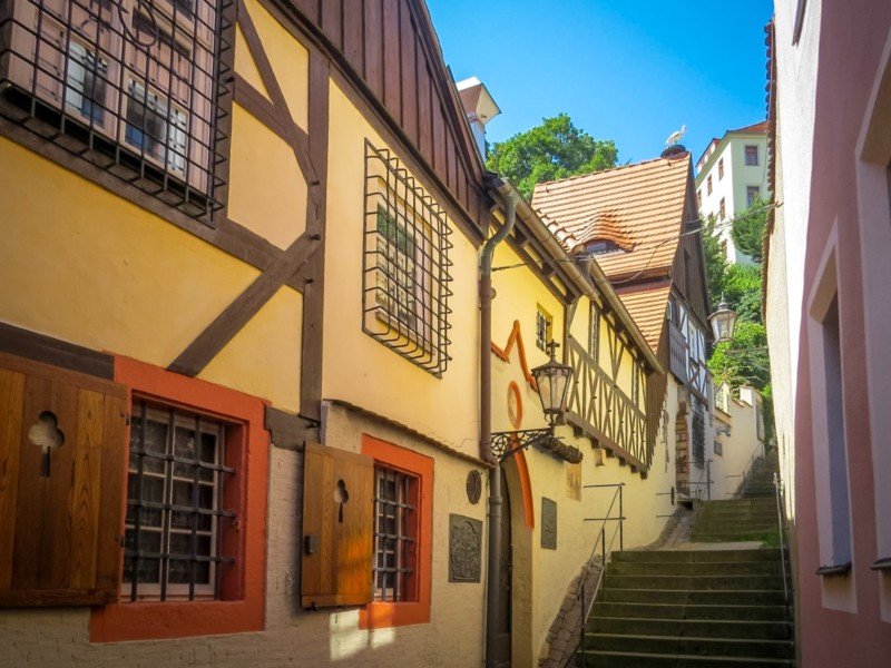 De derde route komt via de Frauenstufen uit bij de kerk