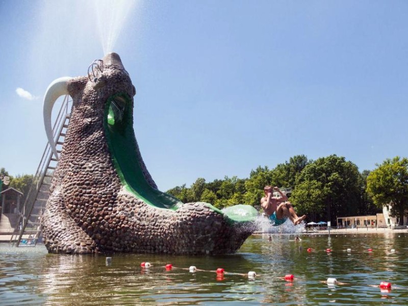 Leuke glijbaan bij Ferienpark Zittauer Gebirge