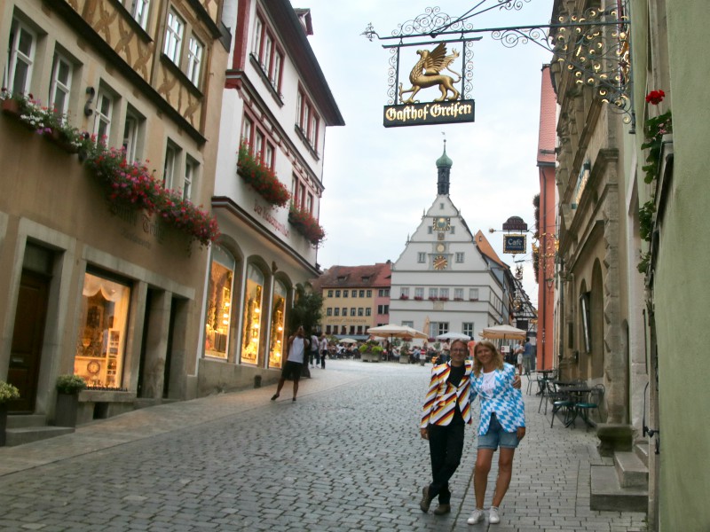 Dol op Duitsland in Rothenburg