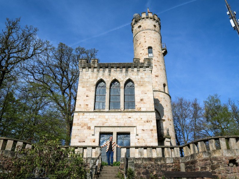 Patrick bij de charmante Tillyschans in Hannoversch Münden.