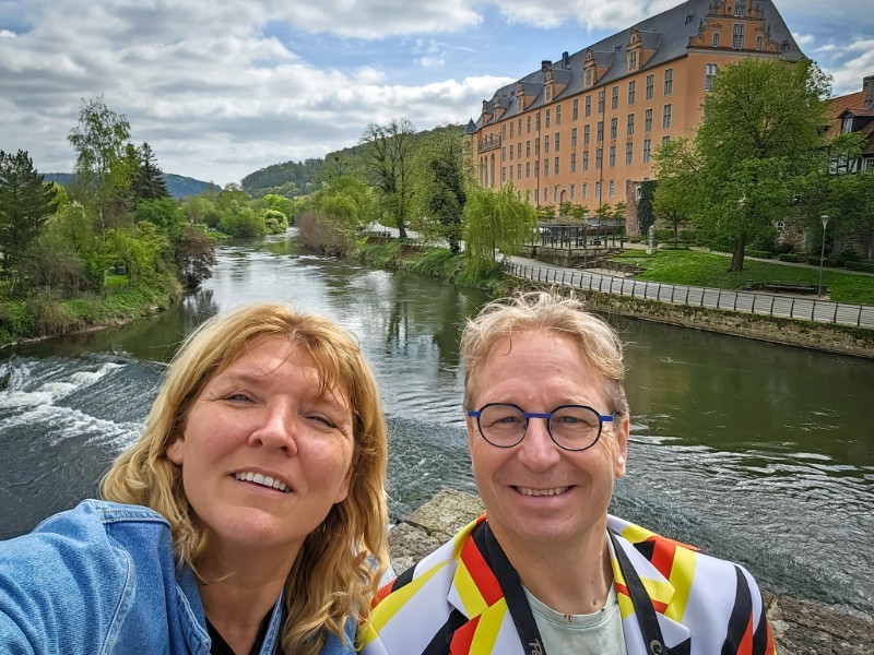 Een selfie bij het Welfenschloss
