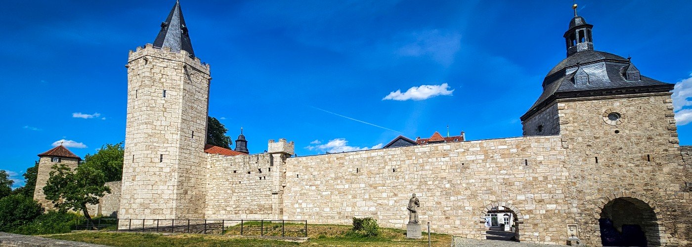 De Frauentor en Rabenturm van Mühlhausen