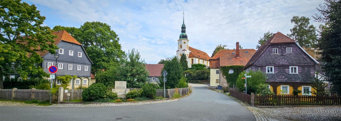 Prachtige vakwerkhuizen in de Oberlausitz