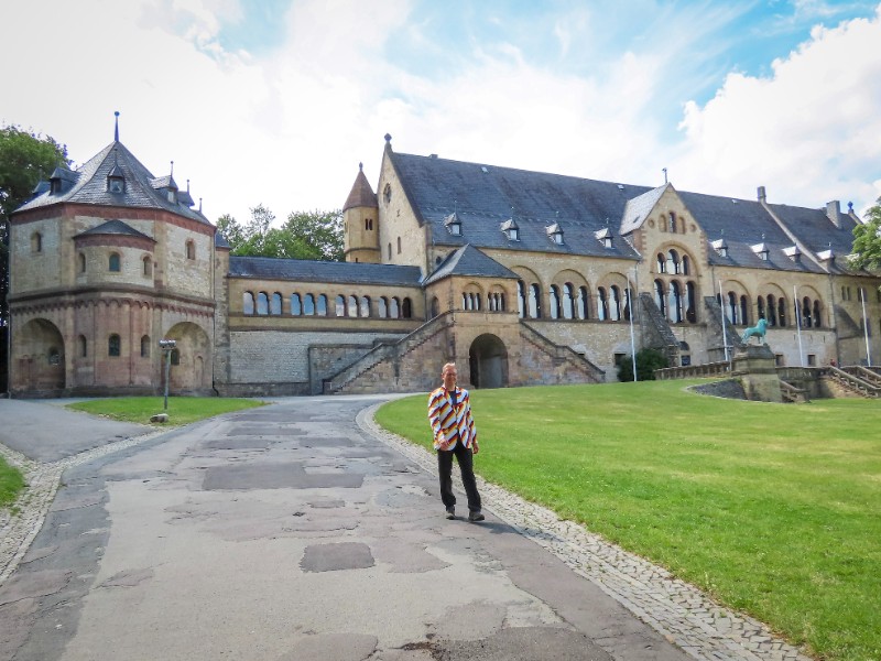 Patrick bij de Kaiserpfalts in Goslar