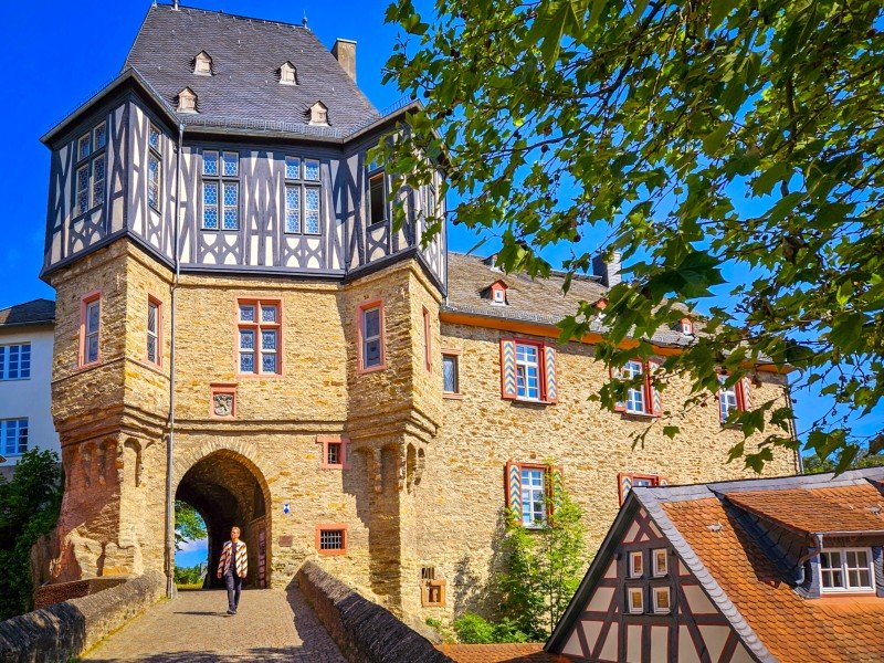 De Kanzleitor in Idstein, toegang tot kasteel danwel stad
