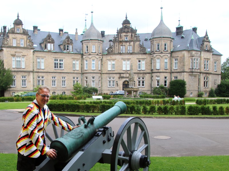 Patrick bij het kasteel van Bückeburg